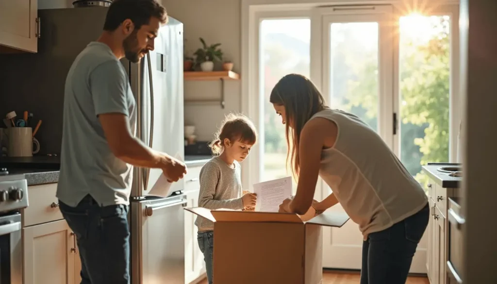 Family prepares Connecticut kitchen for appliance removal