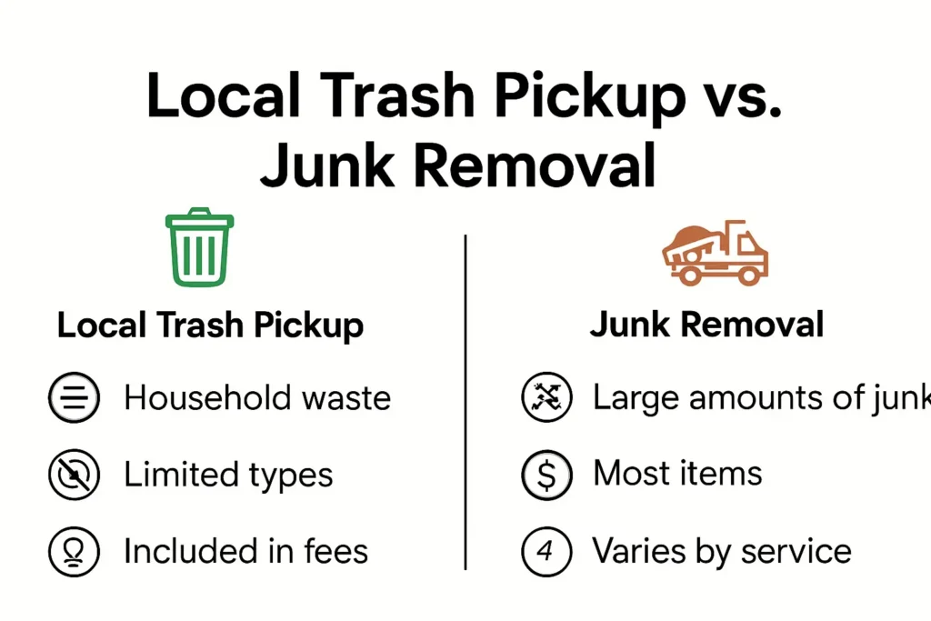 Comparison of local trash and junk removal services
