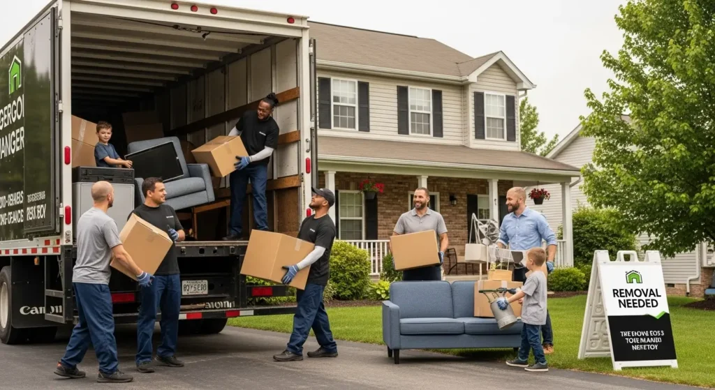 professional junk removal team home