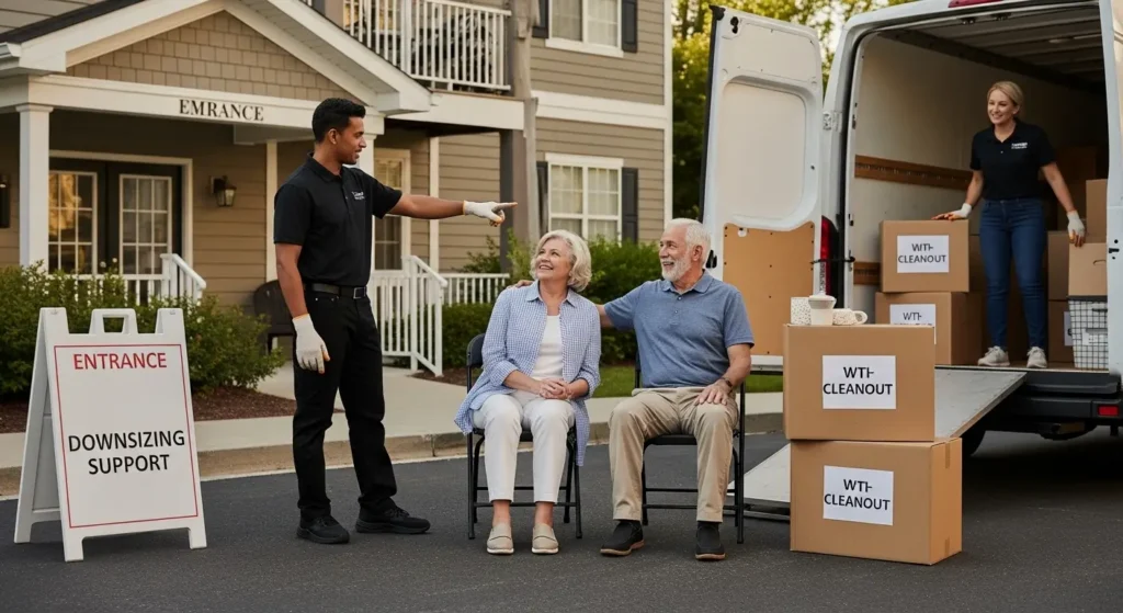 senior citizen downsizing move